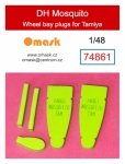 Omask 74861 DH Mosquito wheel bay plugs (for Tamiya) 1/48