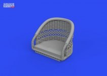 Eduard 632187 Sopwith Camel seat PRINT ACADEMY, WINGNUT WINGS 1/32