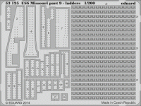 Eduard 53125 USS Missouri part 9 - ladders TRUMPETER 1/200