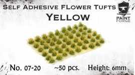 Paint Forge PFFL2607 Yellow Flowers 6mm