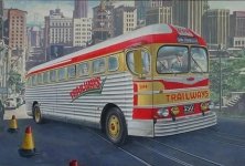 Roden 819 GMC PD-3751 “Silverside Trailwagon” Trailways Company 1/35
