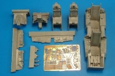 Aires 4537 F-16D Block 40 cockpit set 1/48 Kinetic