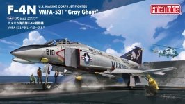 Fine Molds FX04 U.S. Marine Corps Jet Fighter F-4N VMFA-531 Gray Ghost 1/72