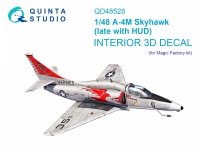 Quinta Studio QD48528 A-4M late 3D-Printed & coloured Interior on decal paper (Magic Factory) 1/48