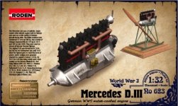 Roden 623 Engine Mercedes D.III 1/32