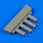 Quickboost QB48671 F4U-5 Corsair gun barrels without pylons Hasegawa 1/48
