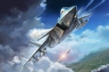 Trumpeter 05821 Chinese J-20 Mighty Dragon-Beast Mode 1/48