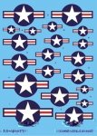 Techmod 48108 - US National Insignia 1947 to Present (1:48)