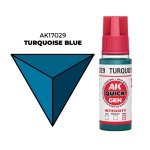 AK Interactive AK17029 TURQUOISE BLUE – QUICK GEN COLOR 18ml