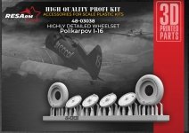 RESArm 48-03038 I 16 - Wheels under load (3D resin printing) 1/48