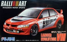 Fujimi 038179 Mitsubishi Lancer Evo 8 Ralli Art 1/24