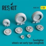 RESKIT RS32-0312 EUROFIGHTER WHEELS SET (EARLY TYPE) (WEIGHTED) 1/32
