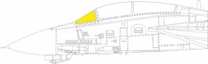 Eduard EX1040 F-14A windshield TFace GREAT WALL HOBBY 1/48