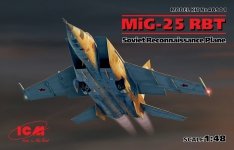 ICM 48901 MiG-25 RBT Soviet Reconnaissance Plane 1/48