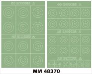 Montex MM48370 RAF ROUNDELS TYPE A 50,45,40,35,25 Inches 1/48