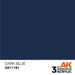 AK Interactive AK11181 DARK BLUE – STANDARD 17ml