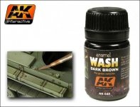 AK Interactive AK045 Dark Wash For Green Vehicles 35ml