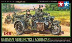 Tamiya 32578 German Motorcycle and Sidecar (1:48)