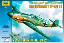 Zvezda 4802 German IIWW fighter Messerschmitt Bf109 F2 (1:48)