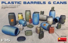MiniArt 35590 Plastic Barrels & Cans 1/35