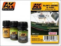 AK Interactive AK063 Slimy And Fuel Effects Set