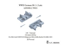 E.T. Model P35-007 WWII German 38t (t) Late Workable Track (3D Printed) 1/35