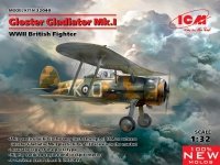 ICM 32040 Gloster Gladiator Mk.I, WWII British Fighter 1/32