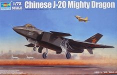 Trumpeter 01663 Chinese J-20 Mighty Dragon (1:72)