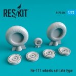 RESKIT RS72-0286 He-111 wheels set late type 1/72