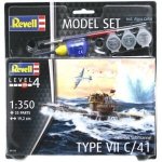 Revell 65154 German Submarine Type VII C/41 Zestaw modelarski z akcesoriami (1:350)