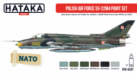 Hataka HTK-AS47 Polish Air Force Su-22m4 paint set (6x17ml)