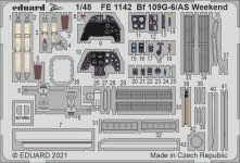 Eduard FE1142 Bf 109G-6/ AS Weekend for Eduard 1/48