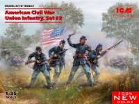 ICM 35023 American Civil War Union Infantry. Set #2 1/35