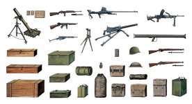 Italeri 0407 Accessories and Guns (1:35)