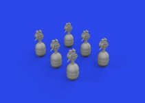 Eduard 672395 WWII USAAF oxygen cylinder A-4 1/72