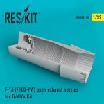 RESKIT RSU32-0018 F-16 (F100-PW) open exhaust nozzles for TAMIYA Kit 1/32