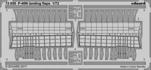 Eduard 72658 P-40N landing flaps SPECIAL HOBBY 1/72