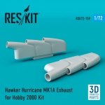 RESKIT RSU72-0159 Hawker Hurricane MK1A Exhaust for Hobby 2000 1/72