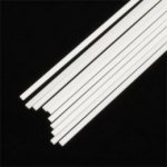 Plastruct 90722 Pręt # 0.5 X 1.0 X 250 (Styrene White) / 10 szt.