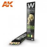 AK Interactive AK10040 GREEN & BROWN: SHADING & EFFECTS SET