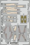 Eduard FE1206 Mi-24P seatbelts STEEL ZVEZDA 1/48