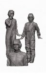 Glowel Miniatures 35063 Polish K2 Black Panther Crew (3 Figures, 3D Printed) 1/35