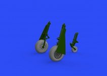 Eduard 648504 P-51D wheels cross tread 1/48 EDUARD