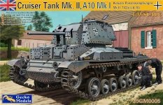 Gecko Models 35GM0005 KREUZER PZ.PKFW.MK.II,742(e),(A10) W/ INTERIOR (1:35)