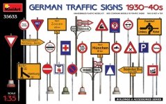 MiniArt 35633 GERMAN TRAFFIC SIGNS 1930-40s 1/35
