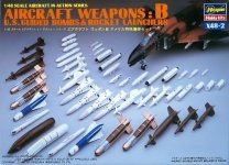 Hasegawa X48-2 AIRCRAFT WEAPONS: B U.S Smart Bombs Target Pods (1:48)