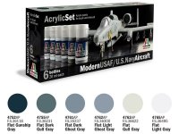 ITALERI 431AP - Modern USAF/U.S. Navy Aircraft - Acrylic Set