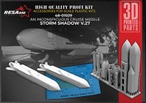 RESArm 48-01029 STORM SHADOW SCALP - V.27 cruise missile (WITH DECAL) (3D resin printing) 1/48