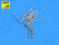 Aber 350L-69 Set of 20 pcs 20 mm /65 Breda gun barrels for Italian Navy ships (1:350)