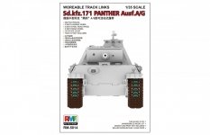 Rye Field Model 5014 Workable Track Links for Panther Ausf. A/G 1/35